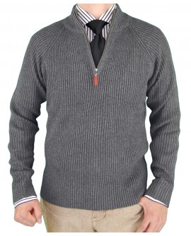 Luciano Natazzi Classic Fit Men Mock Nec - Image1
