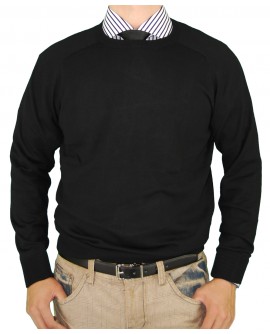 Luciano Natazzi Crew Neck Cotton Sweater - Image1