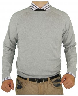 Luciano Natazzi Crew Neck Cotton Sweater - Image1