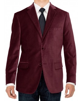 Luciano Natazzi Mens Two Button Velvet B - Image1
