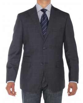 Luciano Natazzi Mens Two Button Ticket P - Image1