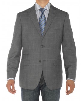 Luciano Natazzi Mens Two Button Ticket P - Image1
