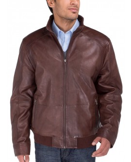 Luciano Natazzi Men's Lambskin Leather V - Image1