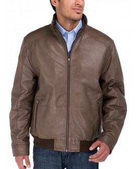 Luciano Natazzi Men's Lambskin Leather V - Image1