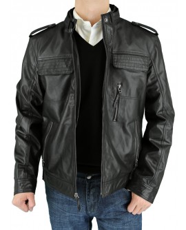 Luciano Natazzi Men's Smooth Leather Zip - Image1