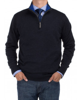 Mens BB Signature Mock Neck 1/4 Zip Swea - Image1