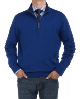 Mens BB Signature Mock Neck 1/4 Zip Swea - Image1