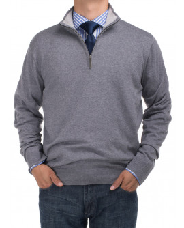 Mens BB Signature Mock Neck 1/4 Zip Swea - Image1