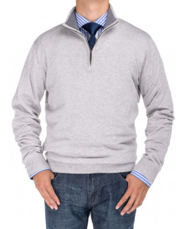 Mens BB Signature Mock Neck 1/4 Zip Swea - Image1