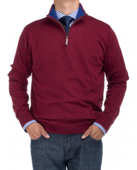 Mens BB Signature Mock Neck 1/4 Zip Swea - Image1