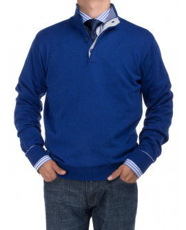 Mens BB Signature Mock Neck 1/4 Button S - Image1