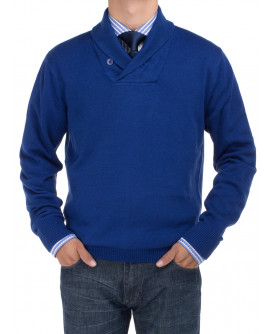 Mens BB Signature Cotton Shawl Collar Sw - Image1