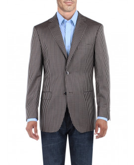 Mens BB Signature Check Modern Two Butto - Image1