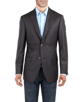 Mens BB Signature Check Modern Two Butto - Image1