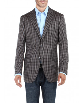Mens BB Signature Check Modern Two Butto - Image1