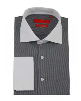 Mens GV Executive Stripe Dress Shirt Cot - Image1
