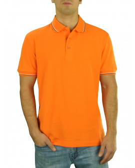 Mens DTI Pique Polo Sport Shirt Solid Sh - Image1