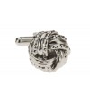 Love Knot Cufflinks Silver Plated Cuff L - Image1