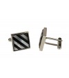 Modern Mother of Pearl & Black Onyx Cuff - Image3