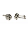 Unique Love Knot Cufflinks Silver Plated - Image3