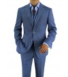 Luciano Natazzi Men's Two Button Charcoa - Image1