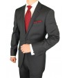 Luciano Natazzi Men's Two Button Charcoa - Image3