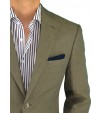 Luciano Natazzi Men's Two Button Navy St - Image4