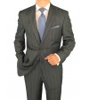 Salvatore Exte Men's 2 Button Gray Strip - Image1