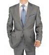 Salvatore Exte Men's 2 Button Striped Si - Image1