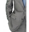 Salvatore Exte Men's 2 Button Striped Si - Image4