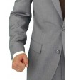 Salvatore Exte Men's 2 Button Light Gray - Image4
