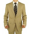 Salvatore Exte Men's 2 Button Tan Beige  - Image1