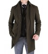 Luciano Natazzi Men's Fitted Walker Coat - Image1