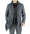 Luciano Natazzi Men's Fitted Walker Coat - Image1