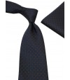 100% Woven Mens Neck Tie Pocket Square H - Image1