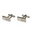 Modern Crystal Cufflinks Stainless Steel - Image4