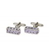 Modern Crystal Men's Cufflinks High Poli - Image4
