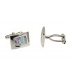 Mother of Pearl Mosaic Mens Cufflinks St - Image3
