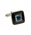 Mother of Pearl & Black Onyx Mens Cuffli - Image1