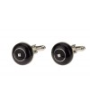 Crystal & Natural Black Onyx Mens Cuffli - Image4