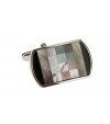 Mother of Pearl & Black Onyx Mens Cuffli - Image1