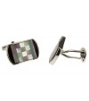 Mother of Pearl & Black Onyx Mens Cuffli - Image3