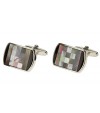 Mother of Pearl & Black Onyx Mens Cuffli - Image4