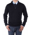 Luciano Natazzi Men's Mock Neck Elbow Pa - Image1