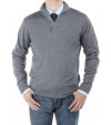 Luciano Natazzi Men's Mock Neck Elbow Pa - Image1