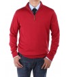 Luciano Natazzi Men's Mock Neck 1/4 Zip  - Image1