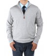 Luciano Natazzi Men's Mock Neck 1/4 Zip  - Image1