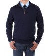 Luciano Natazzi Men's Mock Neck 1/4 Zip  - Image1