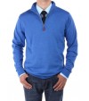 Luciano Natazzi Men's Mock Neck 1/4 Zip  - Image1
