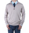 Luciano Natazzi Men's Mock Neck 1/4 Zip  - Image1